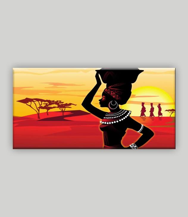 African Kanvas Tablo 1 - Görsel 6