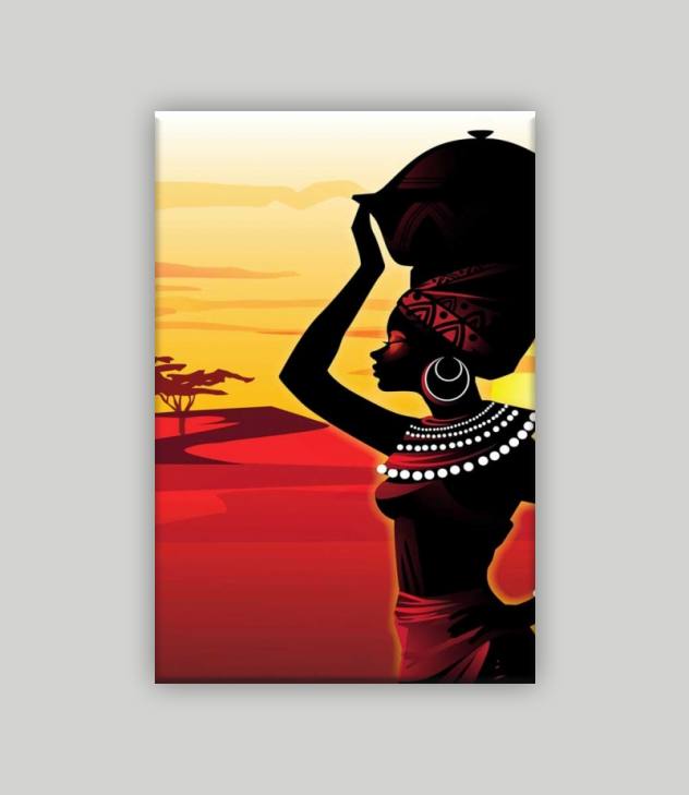 African Kanvas Tablo 1 - Görsel 5