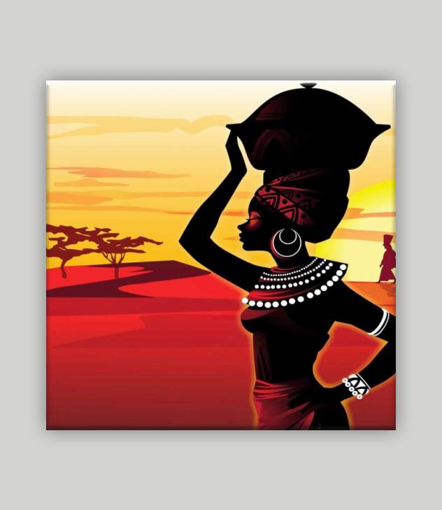 African Kanvas Tablo 1 - Görsel 4